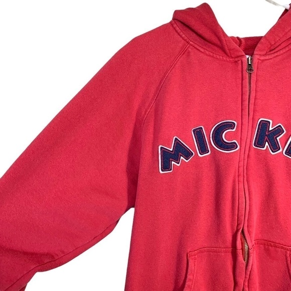 Vintage 90’s Retro Disney Store Mickey Mouse Zip Hooded Sweatshirt Size Small - Picture 7 of 17